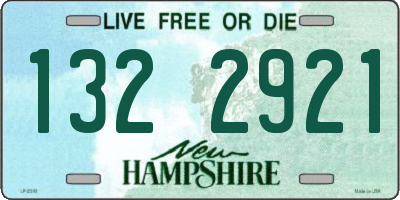 NH license plate 1322921