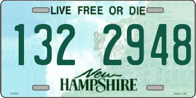 NH license plate 1322948