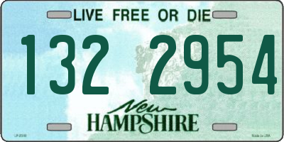 NH license plate 1322954