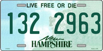 NH license plate 1322963