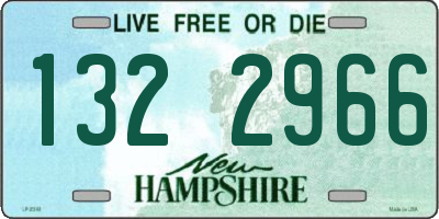 NH license plate 1322966
