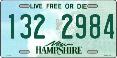 NH license plate 1322984