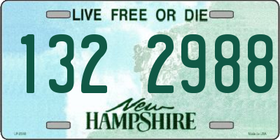 NH license plate 1322988