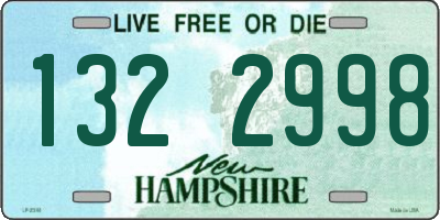 NH license plate 1322998
