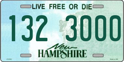 NH license plate 1323000