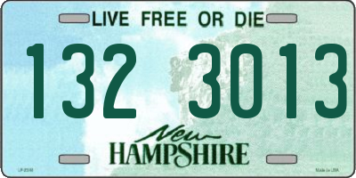 NH license plate 1323013