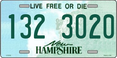 NH license plate 1323020