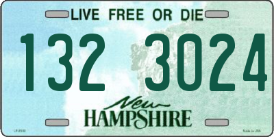 NH license plate 1323024