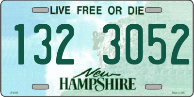 NH license plate 1323052