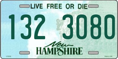 NH license plate 1323080