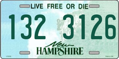 NH license plate 1323126