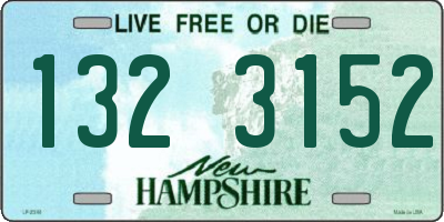 NH license plate 1323152
