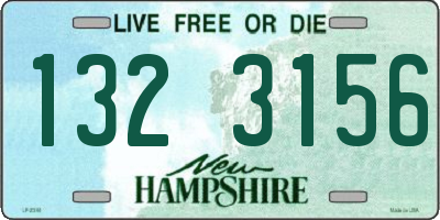 NH license plate 1323156