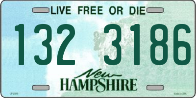 NH license plate 1323186
