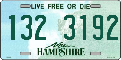NH license plate 1323192