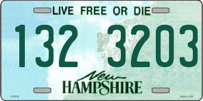 NH license plate 1323203