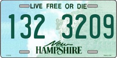 NH license plate 1323209