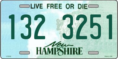 NH license plate 1323251