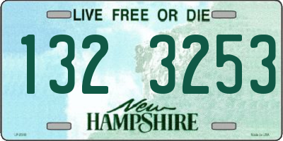 NH license plate 1323253
