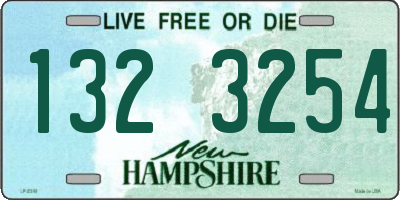 NH license plate 1323254