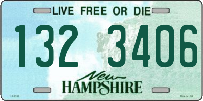 NH license plate 1323406