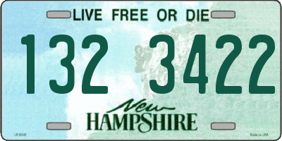 NH license plate 1323422