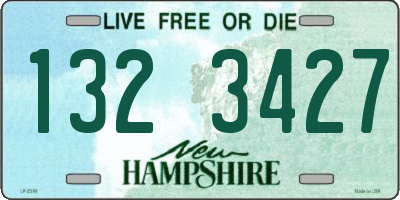 NH license plate 1323427