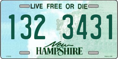 NH license plate 1323431