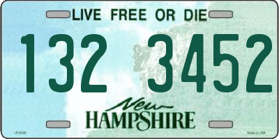 NH license plate 1323452