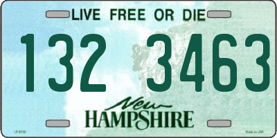 NH license plate 1323463