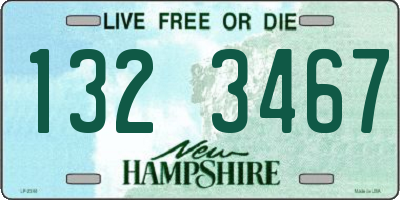 NH license plate 1323467