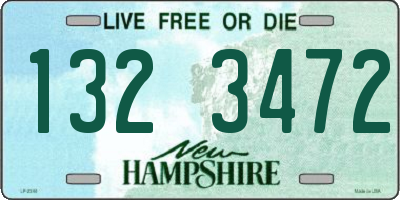 NH license plate 1323472