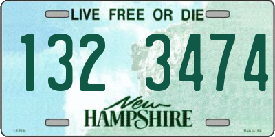 NH license plate 1323474