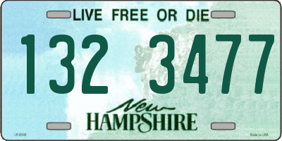 NH license plate 1323477