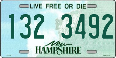 NH license plate 1323492