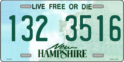 NH license plate 1323516