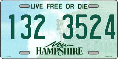NH license plate 1323524