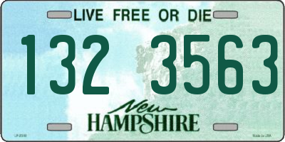 NH license plate 1323563