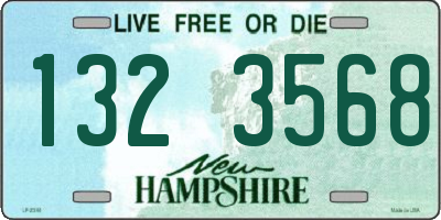 NH license plate 1323568
