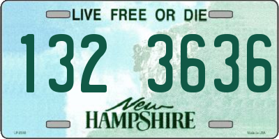 NH license plate 1323636
