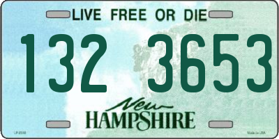 NH license plate 1323653