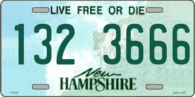 NH license plate 1323666