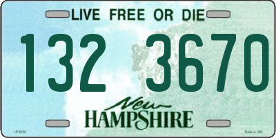NH license plate 1323670