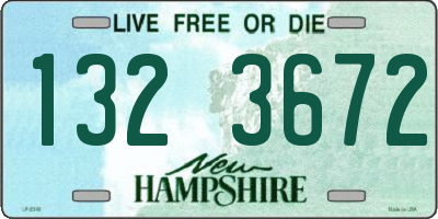 NH license plate 1323672