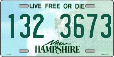 NH license plate 1323673
