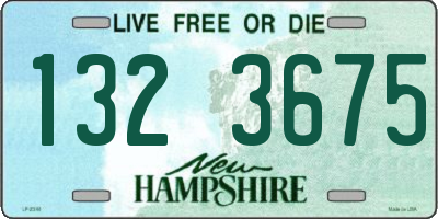 NH license plate 1323675