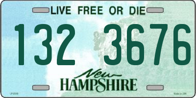 NH license plate 1323676
