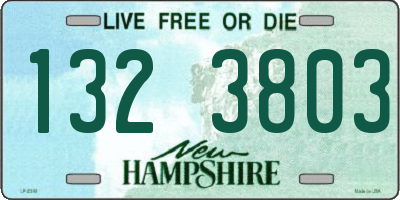 NH license plate 1323803