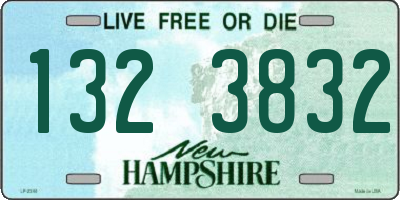 NH license plate 1323832