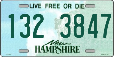 NH license plate 1323847
